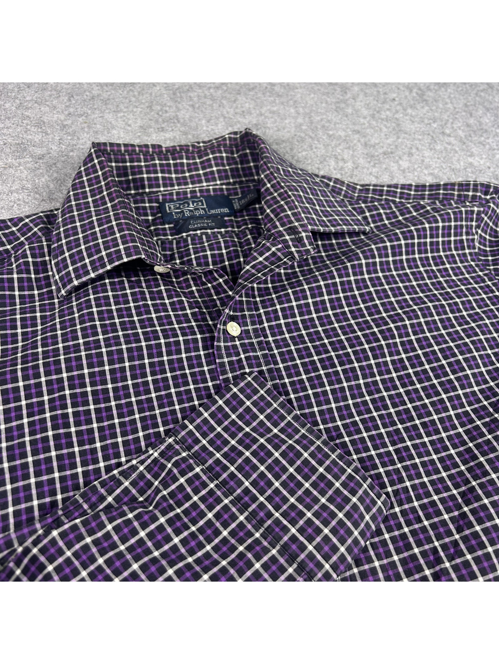 Polo Ralph Lauren Button Up Shirt Men L (16.5) Curham Classic Fit Long Sleeve